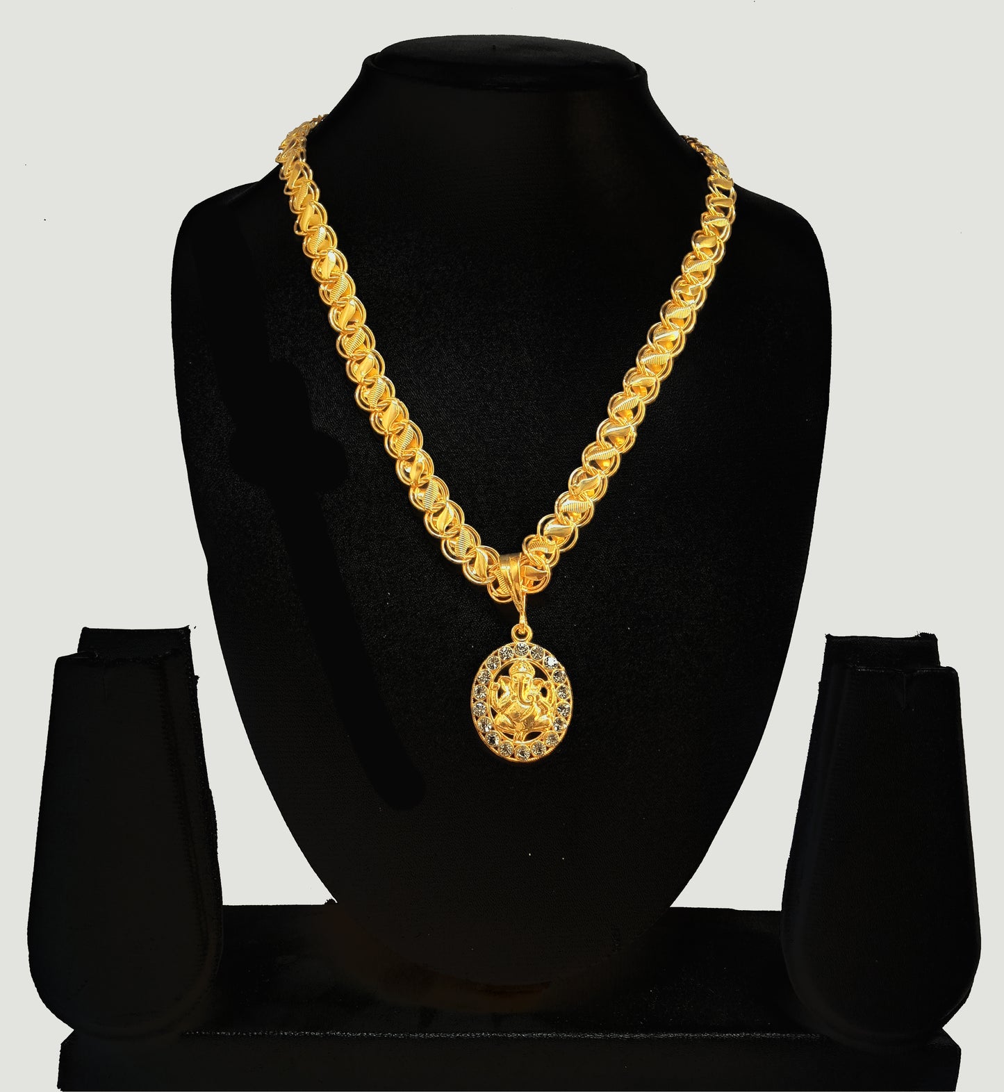 Luxurious Men's Gold Plated Pendant With Chain Vol 4